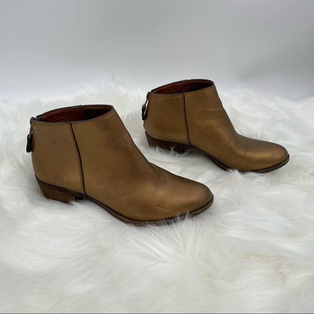 Lucky Brand Gold Belvva Ankle Boots - Picture 3 of 12